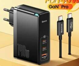 Adapter 140W Baseus Gan Pro 5 – Telefonlar – ucuztap.az