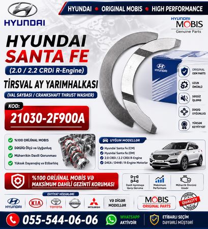 Orijinal Hyundai Santa Fe Val Saybası (21030-2F900) Hyundai Kia Və Digər Modellərə Ehtiyat Hissəleri – Bakı – ucuztap.az