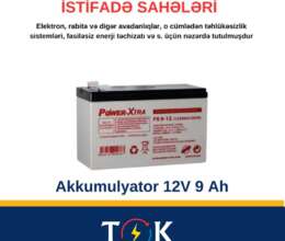 Batareya AGM 12V 9Ah – Şəbəkə avadanlıqları – ucuztap.az