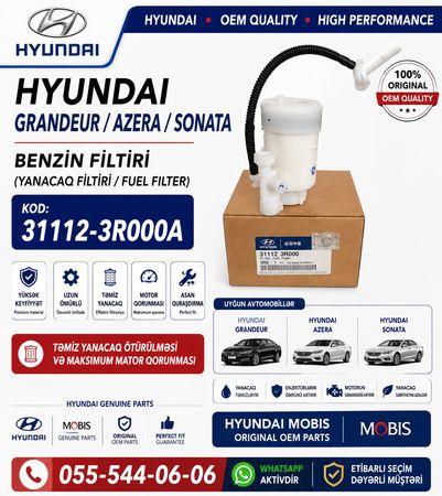Hyundai Benzin Filtiri 31112-3R000 - Hyundai, Kia Və Digər Modellərə Ehtiyat Hissələri – Bakı – ucuztap.az