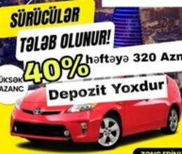 Taksi sürücüsü tələb olunur – İş təklif edirəm – ucuztap.az