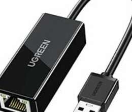 Adapter UGREEN USB 3.0 Gigabit Ethernet USB To LAN RJ45 CR111 20256 – Kompüter aksesuarları – ucuztap.az