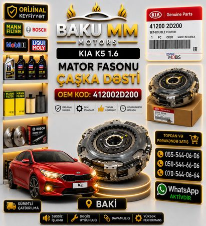 Kia K5 1.6 Turbo DCT Mufta Dəsti Fasonnu Çaşka (412002D200) – HYUNDAI KIA EHTIYAT HISSELERI – Ehtiyat hiss… – ucuztap.az