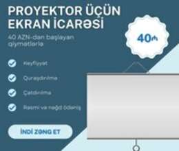 Proyektor ekran icarəsi – Biznes üçün avadanlıq – ucuztap.az