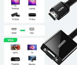 UGREEN HDMI to VGA Adapter with 3.5mm Audio Jack