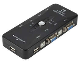 4 Port USB2.0 KVM Switch