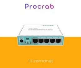 Modem Mikrotik RB750GR3 wired router Gigabit Ethernet Turquoise, White – Kompüter aksesuarları – ucuztap.az
