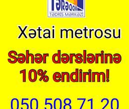 Səhər dərslərinə endirim – Hazırlıq kursları – ucuztap.az