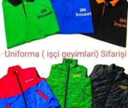 Uniforma (İşçi geyimləri) hazırlanması – Xidmətlər – ucuztap.az