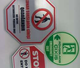 Qadağandır nişanları