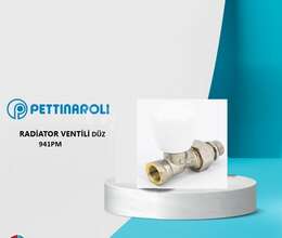 Raditor düz ventil Pettinaroli