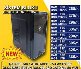 Sistem Bloku H61/B75 DDR3/Core i5 3570/SSD