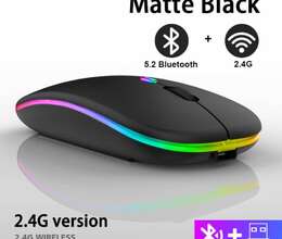 RGB Mouse Bluetooth + Wireless 2.4Ghz Telefon / Komputer /Planşet üçün