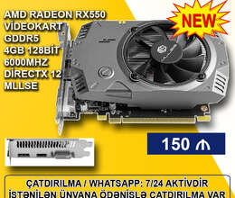 Videokart AMD RX550 4GB 128bit 6000Mhz Mllse