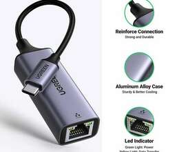 UGREEN USB-C to Ethernet Adapter Gigabit RJ45 (50737)