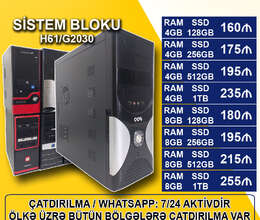 Sistem Bloku H61 DDR3/G2030/4-8GB Ram/SSD