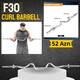 Qrif Barbell Bar Ştanq F30 və F50