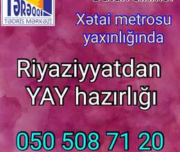 Yayda riyaziyyat hazırlığı 