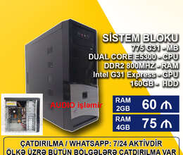 Sistem Bloku G31/Dual Core/2-4GB Ram/160GB HDD