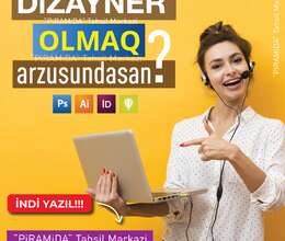 Distant (online) qrafik dizayn dərslərinə qeydiyyat başladı