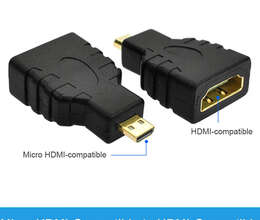 Micro HDMI-compatible To HDMI-compatible Adapter