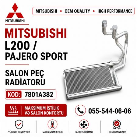 Mitsubishi L200 Peç Radiator 7801A382 | Hyundai Kia Ehtiyat Hissələri – Bakı – ucuztap.az