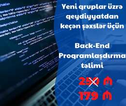 Peşəkar Back-End Proqramlaşdırma təlimi 