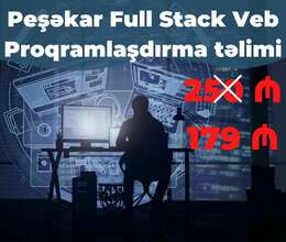 Peşəkar Full Stack Veb Proqramlaşdırma təlimi