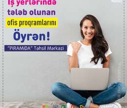 Ofis proqramları üzrə intensiv kompüter kursları 28 may