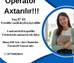 Operator axtarılır