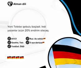 Deutsch Alman dilini “0” dan yüksək səviyyəyə