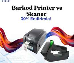 Barkod printer və skaner