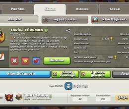 Clash of Clans hesabı və Klan