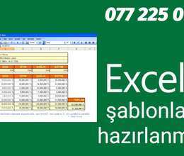 Excel şablonlarının hazırlanması 