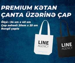 Kətan çanta üzərinə çap