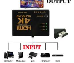 HDMI Switch Splitter – 3 Giriş, 1 Çıxış, Full HD 4K Dəstəyi