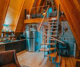 A frame evlərin tikintisi.