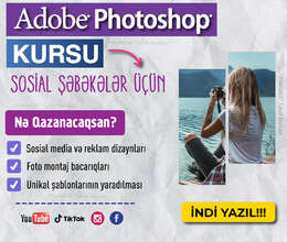 Sosial şəbəkələr üçün Adobe Photoshop kursu