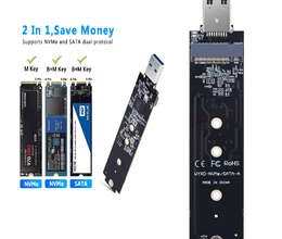 M.2 SATA/NVMe SSD To USB 3.1 Adapter