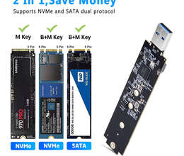 M.2 SATA/NVMe SSD To USB 3.1 Adapter