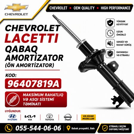 Chevrolet Lacetti Qabaq Amortizator (96407819) - Hyundai, Kia Və Digər Modellərə Ehtiyat Hissələri – Ehtiy… – ucuztap.az