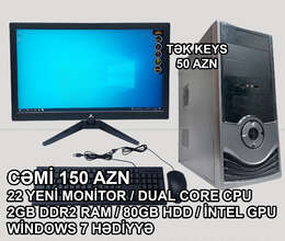 Masaüstü Kompüter Qori G31/Dual Core E5300/2GB Ram/80GB HDD