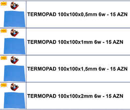 Termopadlar 100x100mm 6watt