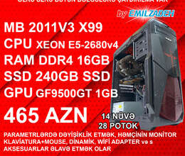 Masaüstü Kompüter  DDR4 Xeon X99 2011V3 Molten