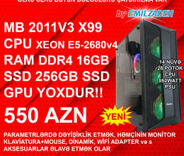 Masaüstü Kompüter DDR4 Xeon X99 2011V3 Huntkey Night Hunter6