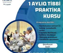 1 Aylıq Tibbi Praktika kursu