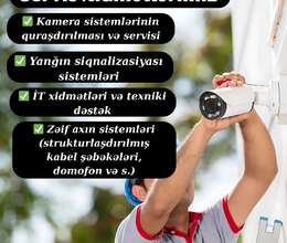 Kamera Sistemləri üzrə Quraşdırma və Servis Xidməti