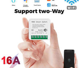 Tuya WiFi Ağıllı İki Yollu Elektrik Modulu 16A – Smart Ev üçün İdarəetmə