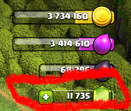 Clash of Clans Hesab Th11 11.000 Taş