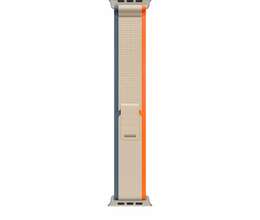 Apple Watch Ultra Orange and Beige Trail Loop 49mm